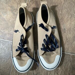 Polo by Ralph Lauren Tan and Navy Kids Shoes